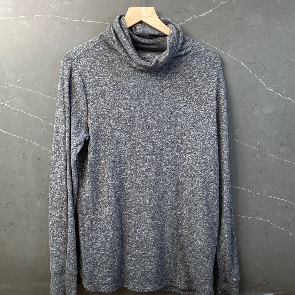 Mens Express Small Funnel Neck Long Sleeve T-Shirt / Sweater
